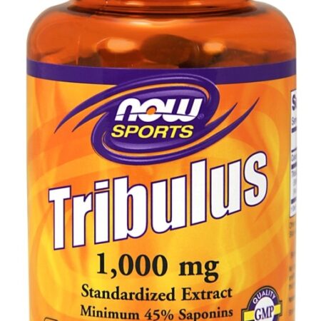 Flacon Tribulus 1000mg, complément alimentaire, NOW Sports.