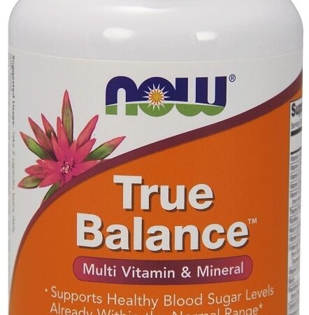 Bouteille multivitamines True Balance, 120 gélules.