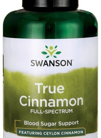 Bouteille Swanson Cannelle Vraie, complément alimentaire.