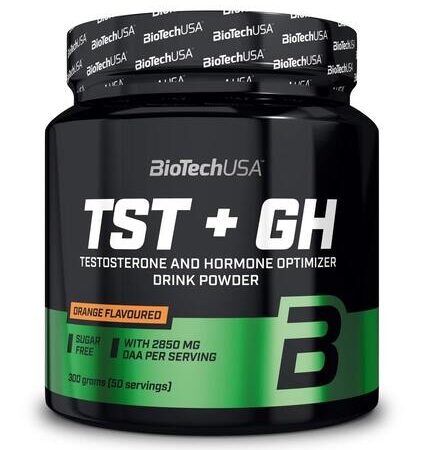 Pot de poudre supplément nutritionnel BioTechUSA TST+GH.