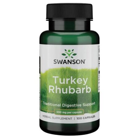 Complément alimentaire rhubarbe de Swanson, digestion.