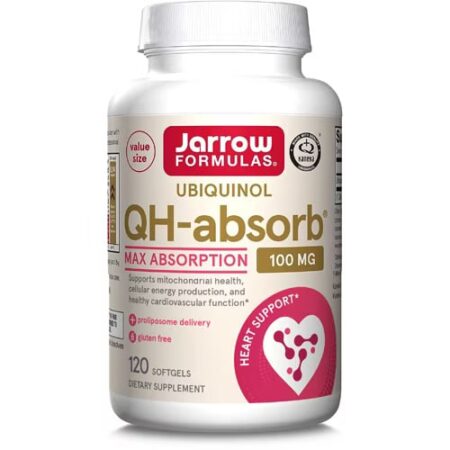 Flacon de complément alimentaire Ubiquinol QH-absorb.