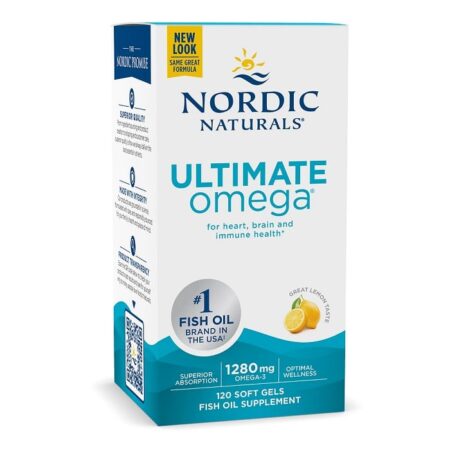 Ultimate Omega, 1280mg Lemon Flavor - 120 softgels