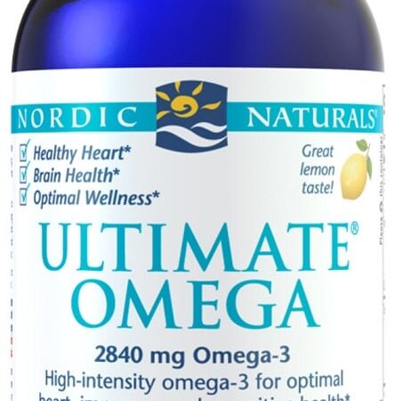 Flacon Ultimate Omega-3, Nordic Naturals, complément alimentaire.