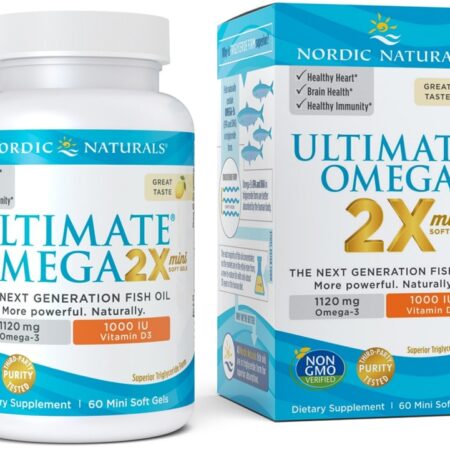 Huile de poisson Omega-3, supplément vitaminé D3.