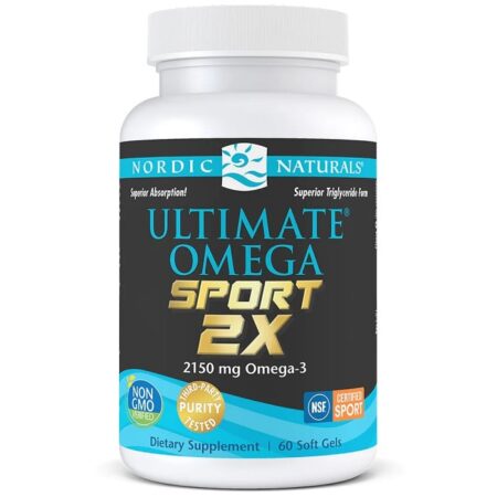 Pot de complément alimentaire Ultimate Omega Sport.