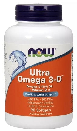 Bouteille de complément Ultra Omega-3-D.
