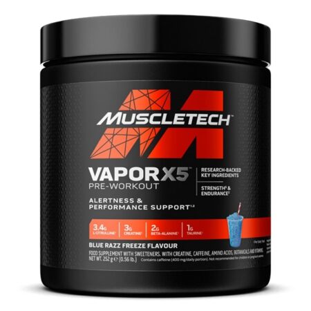 Pot de complément pré-entraînement MuscleTech VaporX5.