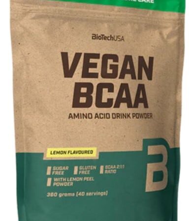 Poudre boisson végane BCAA citron.