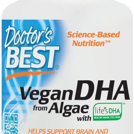 Flacon de complément végan DHA Doctor's Best.