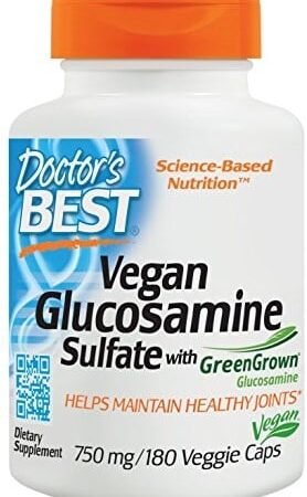 Flacon de sulfate de glucosamine végan Doctor's Best.