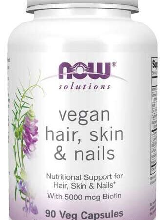 Complément végan cheveux, peau, ongles, biotine 5000 mcg.