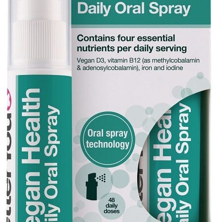 Spray oral végan quotidien BetterYou, compléments nutriments.