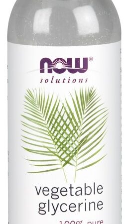 Flacon de glycérine végétale pure pour soins de la peau.