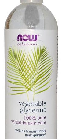 Bouteille de glycérine végétale pour soins de la peau.