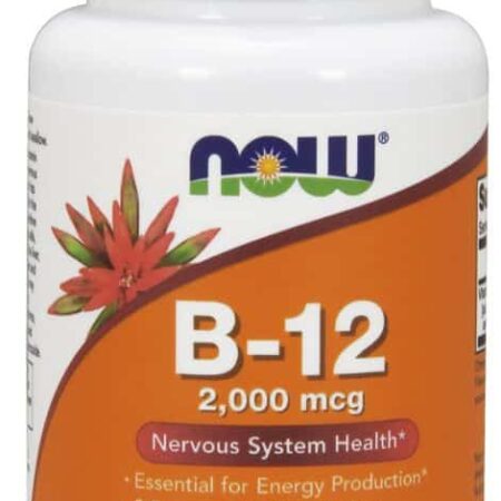 Flacon de compléments vitamine B-12, santé nerveuse.