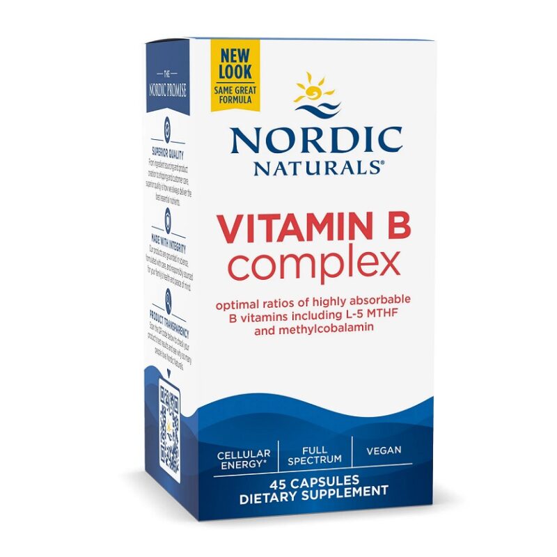 Boîte de complément complexe de vitamines B.