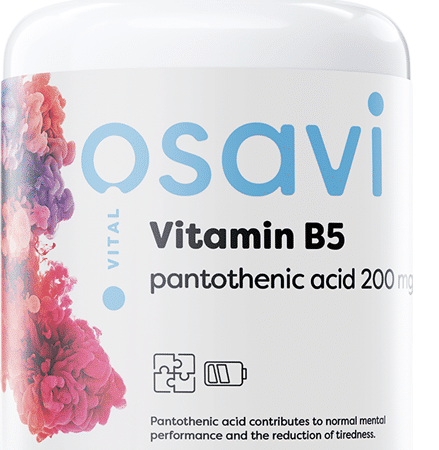 Vitamin B5 Pantothenic Acid, 200mg - 180 vegan caps