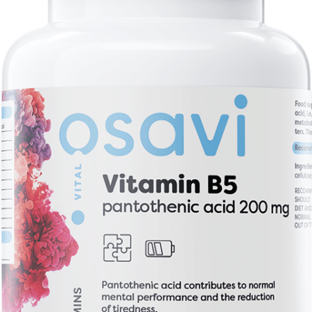 Vitamin B5 Pantothenic Acid, 200mg - 90 vegan caps