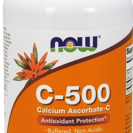 Bouteille de complément vitamine C-500, NOW Foods