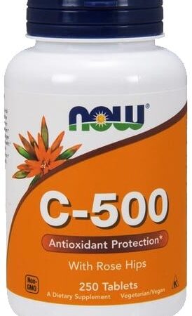 Complément alimentaire C-500 avec cynorrhodon, 250 comprimés.