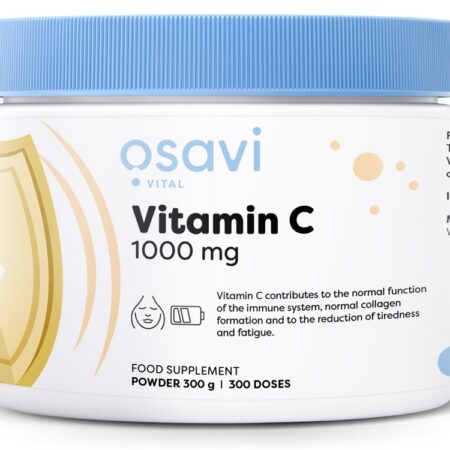 Pot de vitamine C 1000 mg, complément alimentaire.