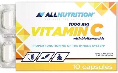 Complément alimentaire Vitamine C ALLNUTRITION, 10 capsules.