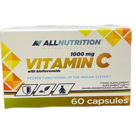 Boîte de vitamine C, 60 capsules, Allnutrition.