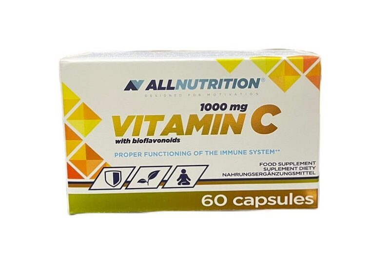 Boîte de vitamine C, 60 capsules, Allnutrition.