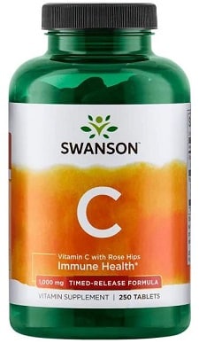 Pot de vitamine C Swanson à libération prolongée