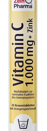 Tubes effervescents Vitamine C et Zinc.