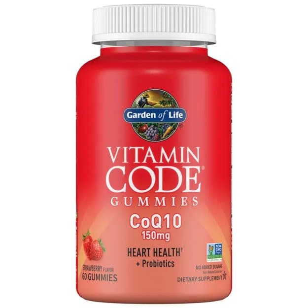 Pot de gommes à mâcher vitamine CoQ10.
