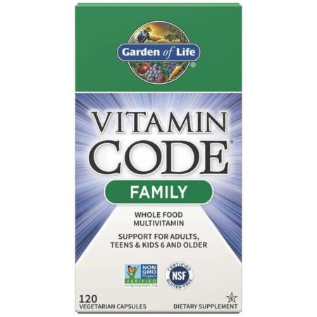 Multivitamines Garden of Life pour famille, 120 gélules.
