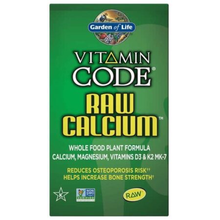 Emballage de supplément de calcium brut Garden of Life.