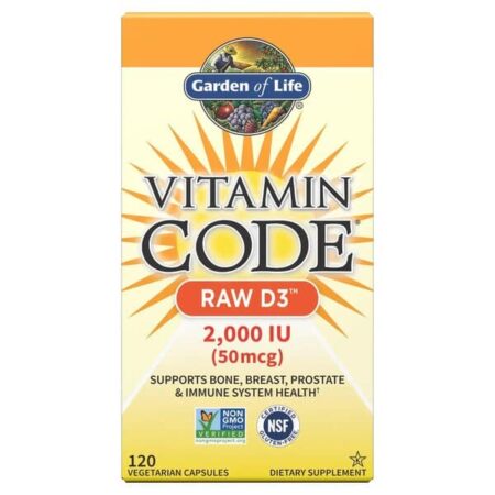 Complément alimentaire de vitamine D3 Garden of Life.