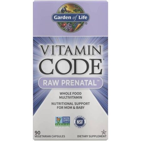 Multivitamines prénatales Garden of Life, 90 capsules.