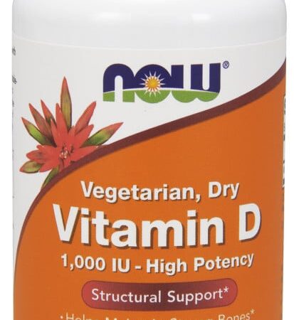 Flacon de vitamine D végétarienne, complément alimentaire.