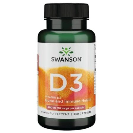 Flacon de complément de vitamine D3 Swanson.