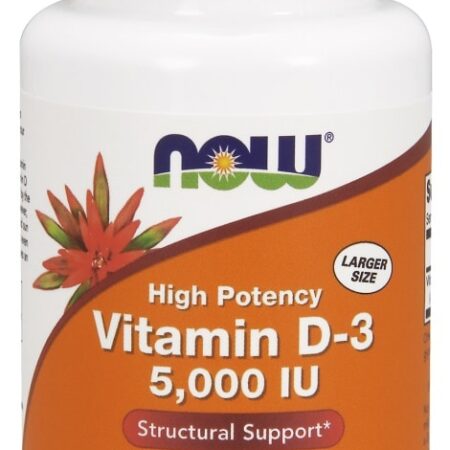 Flacon de vitamine D3 haute puissance.