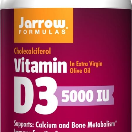 Supplément alimentaire de vitamine D3, 5000 IU.