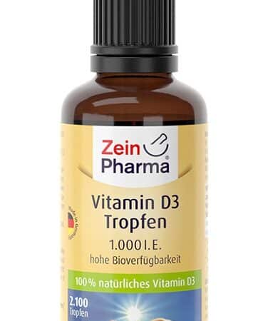 Flacon de vitamine D3 Zein Pharma.