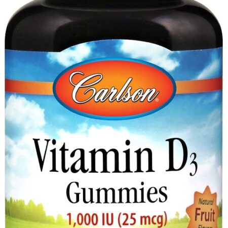 Flacon de gommes à la vitamine D3.
