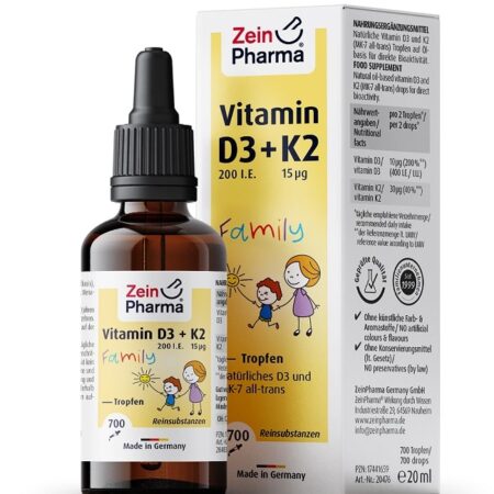 Vitamin D3 + K2 Family Drops - 20 ml.