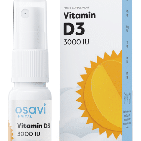 Supplément alimentaire vitamine D3 en spray.