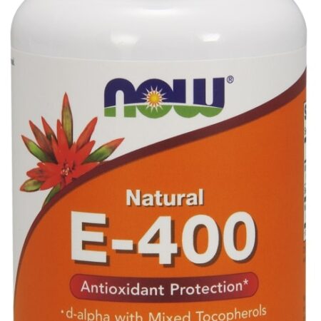 Flacon de vitamine E, complément alimentaire, 100 gélules.