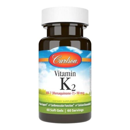 Supplément alimentaire Carlson de vitamine K2.