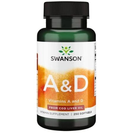 Flacon de vitamines A et D Swanson.