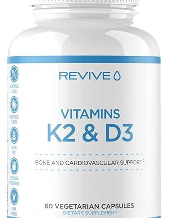 Flacon de complément vitamines K2 & D3.