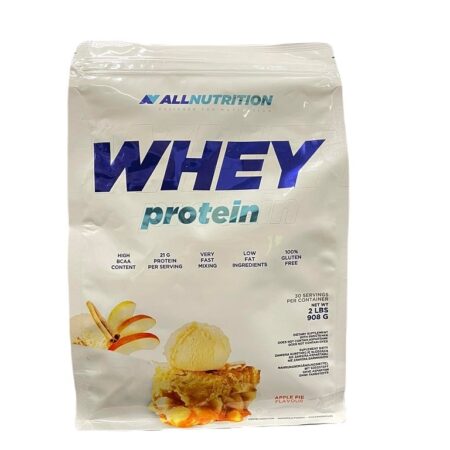 Sachet protéine whey saveur tarte aux pommes.