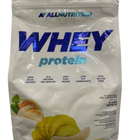 Sachet de protéine Whey, goût banane.
